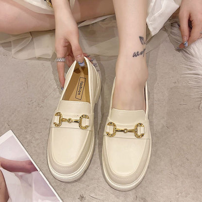 New Fashion Shoes For Women Loafers Ladies Thick Sole Lolita Mary Jane Shoes Flats Platform Casual Shoes Buckle Zapatos De Mujer