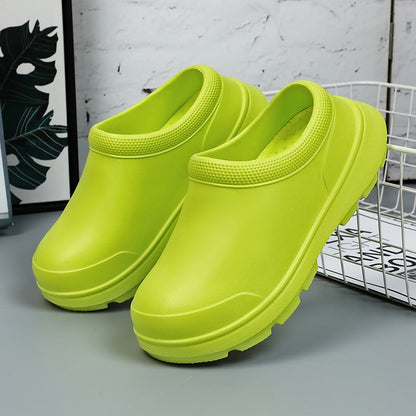 Women Kitchen Shoes Men Garden Clogs Outdoor Casual Waterproof Rain Shoes Non-slip Restaurant Work Shoes Oil-proof Chef Shoes