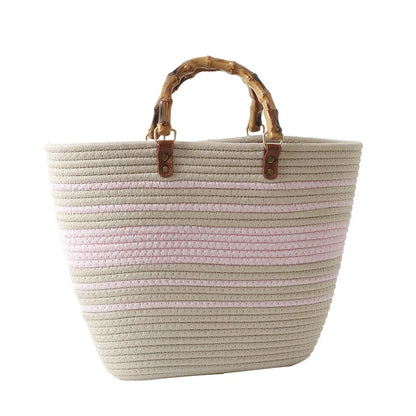 binfenxie   Straw Beach Handbags For Women Designer Luxury Crochet Bags Bohemia Style Raffia Rattan Large Capacity Shopper Totes