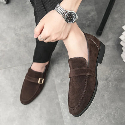 Men Loafers slip on Fashion Pointed Bow Dress Shoes Men moccasins outdoor shoes for Men Formal Mariage Wedding Shoes men