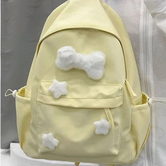 binfenxie Women Ins Japanese Kawaii Star Backpack Korean All Match Casual Sweet Schoolbags Fashion Students Preppy Backpacks Y2k Aesthetic