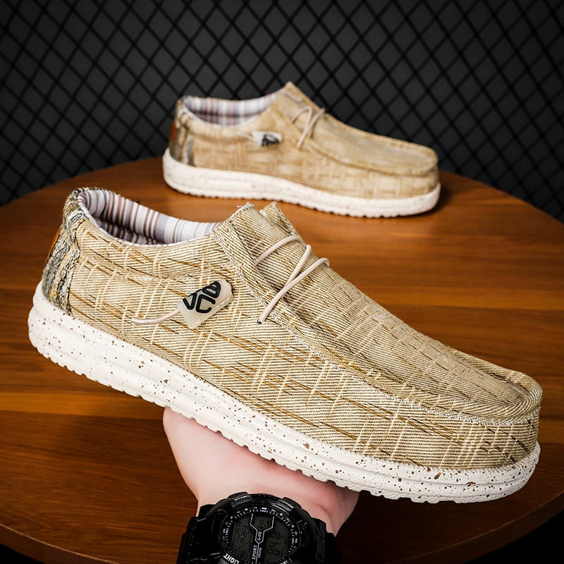 Autumn Plus Size 39-48 Men Canvas Shoes Espadrilles Breathable Casual Shoes Men Loafers Comfortable Ultralight Lazy Boat Shoes