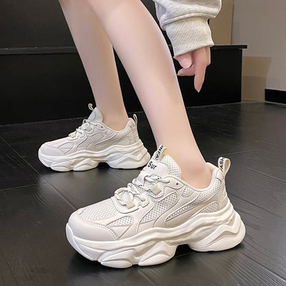 Plus Size 41 42 Women Chunky Shoes Spring Men Women's Sports Shoes Breathable Design Casual Sneakers Womans Footwear