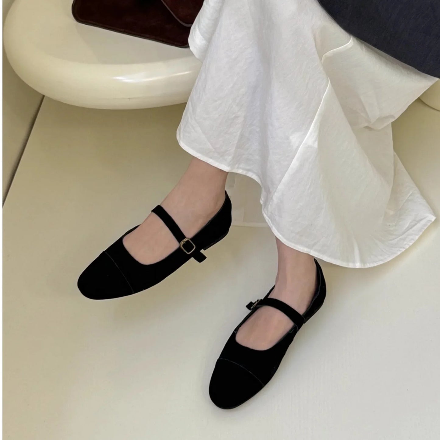 binfenxie  -   2024 Autumn Brand Women Flats Round Toe Shallow Slip On Ladies Casual Ballet Shoes Soft Leather Eelgant Dress Shoes