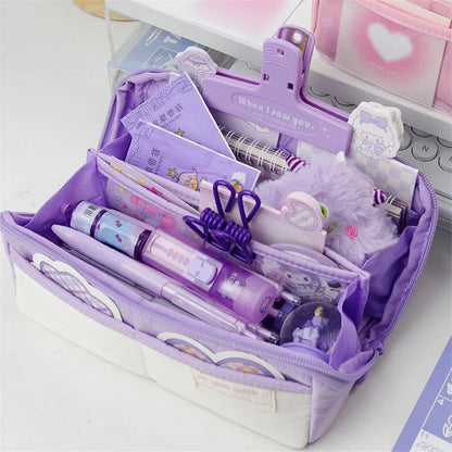 binfenxie Pencil Case Big Transparent Pen Box Cases Cute Bags Lapicera Estuche Escolar Kalemlik Korean Kawaii Organizer Stationery School