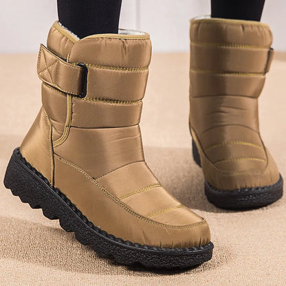 Women Boots Mid-Calf Winter Shoes For Women Snow Boots Casual Watarproof Platform Heels Botas Mujer New Winter Boots Female