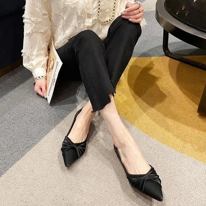 Ladies Summer Footwear Pointed Toe Shoes for Women  Comfortable and Elegant Office White Flats Flat Casual on Sale E Fashion