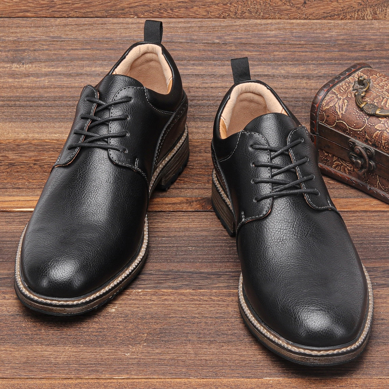 40~46 Casual Shoes Men Fashion Brand Comfortable  Leather Shoes Men #Al726