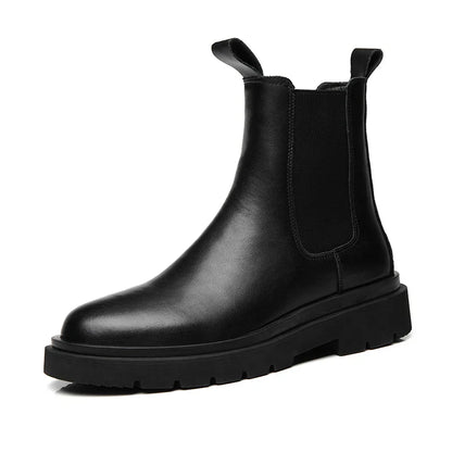 Autumn New Chelsea Boots for Men Black Boots Platform Shoes Fashion Ankle Boots Winter Slip on Men Shoes New Botines Mujer