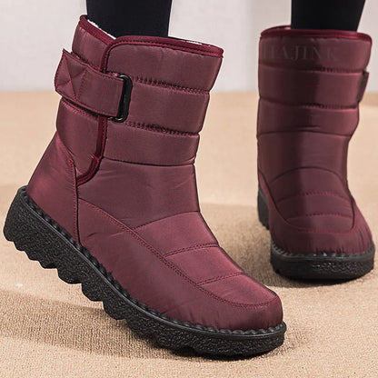 Women Boots Mid-Calf Winter Shoes For Women Snow Boots Casual Watarproof Platform Heels Botas Mujer New Winter Boots Female