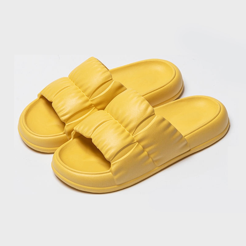 Summer Home Soft Sole Cloud Slippers Women Men Thick Platform Slippers Indoor Flip Flops Anti-Slip Sandals Slides for Bathroom