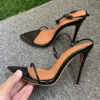 Design Buckle Strap Modern Women Sandals Fashion Summer High Heels Sexy Open Toe Night-club Shoes Zapatos Mujer Custom All Color