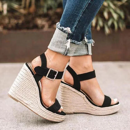 Fashion Women's Sandals Vintage Elegant Woman Heeled Shoes Good Quality Ladies Sandals