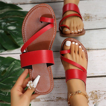 Women Minimalist Thong Sandals  Fashion Flat Sandals Summer Outdoor Beach Vacation Leisure Woman Shoes