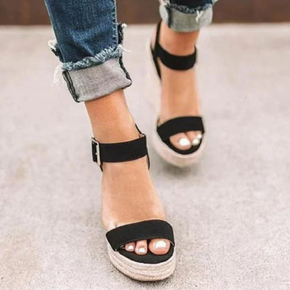 Fashion Women's Sandals Vintage Elegant Woman Heeled Shoes Good Quality Ladies Sandals