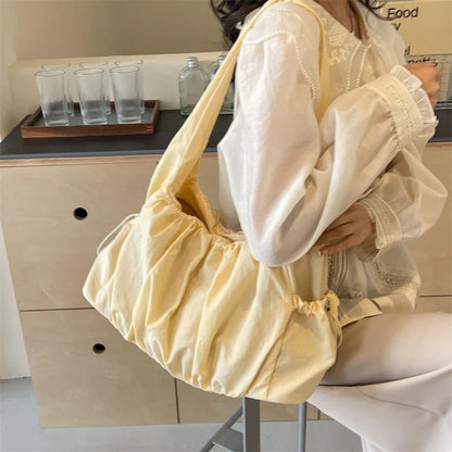 binfenxie Fashion Nylon Pleated Women's Crossbody Bag New Casual Trend Versatile Large Capacity Tote Women's Shoulder Bag