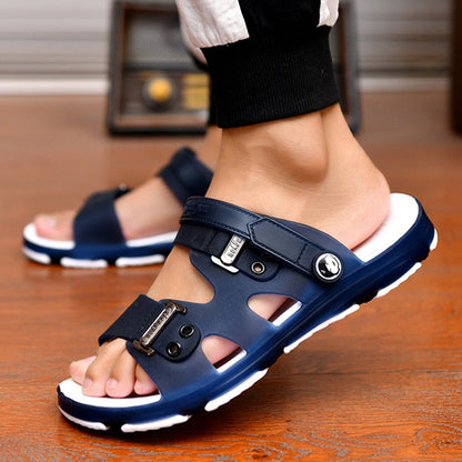 Gladiator sandals open-toe platform outdoor beach sandals Roman shoes anti-skid summer casual shoes New men's sandals