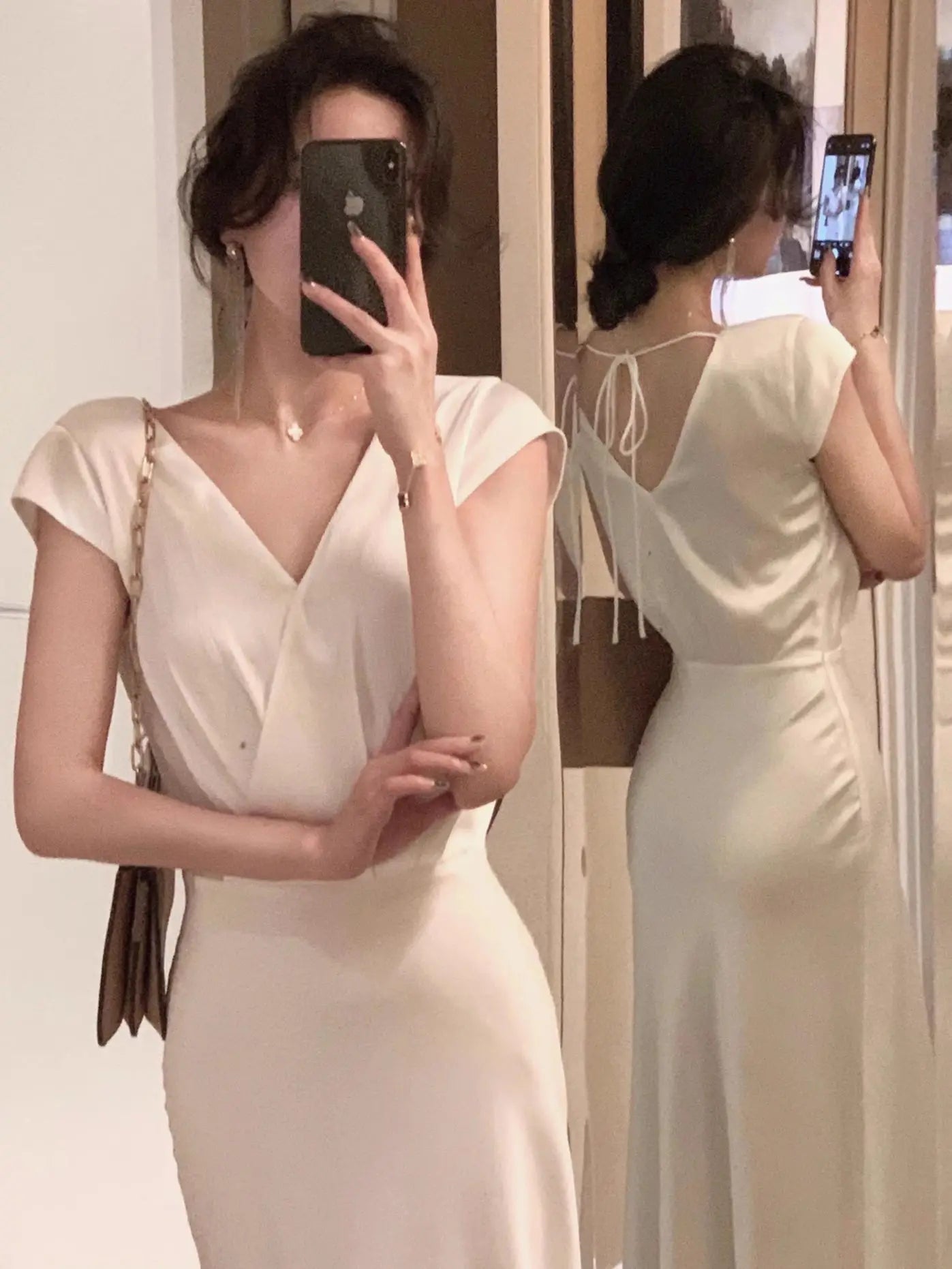 Summer New Elegant Midi Dresses For Women Fashion Party Office Lady French Fashion Sleeveless Female Clothes