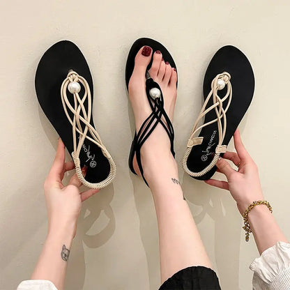 Women's Shoes with Low Heels Summer Diamond Footwear Pvc Plastic Sandals for Woman Flip-flops Black Rhinestones Sandal F H