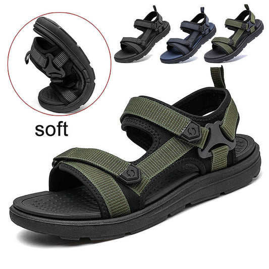 Vanmie Sandals Men Summer Sandals for Men Leisure Beach Sandals Male Summer Shoes Lightweight Outdoor Casual Sandals