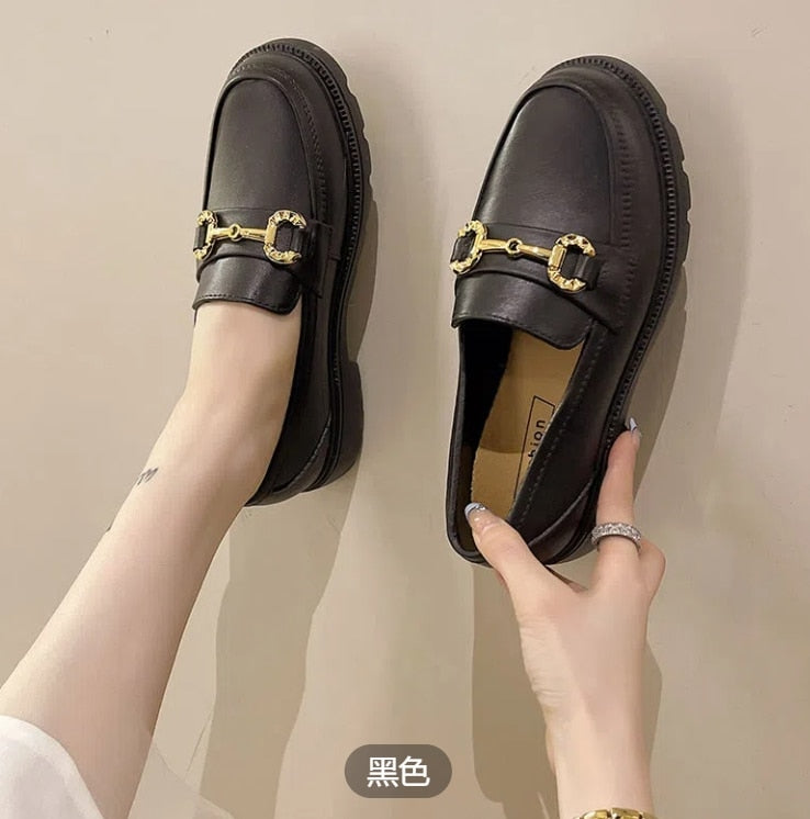 New Fashion Shoes For Women Loafers Ladies Thick Sole Lolita Mary Jane Shoes Flats Platform Casual Shoes Buckle Zapatos De Mujer