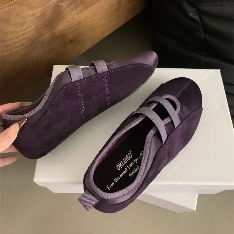 binfenxie  -   Ballet Flats Sneakers Shoes Women Round Toe Casual Silps Flat 2024 New Fashion Ballerinas Zapatos Mujer