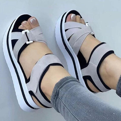 Shoes Women Sandals  Women Heels Summer Sandals Platform Sandalias Mujer Soft Wedges Shoes For Women Summer Footwear