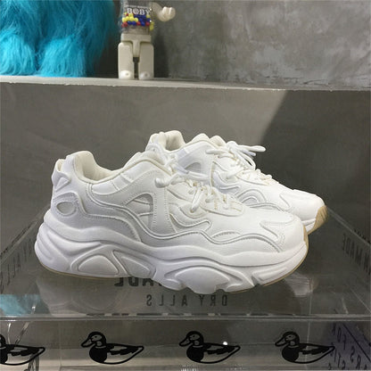 Lightweight Sports Shoes  Design Women Solid White Sneakers Couples Men Women's Casual Shoes Woman Plus Size