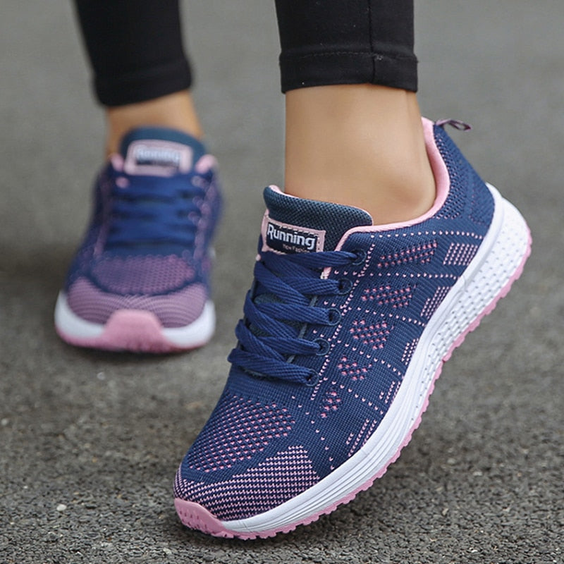 Women Sneakers Shoes Fashion Outdoor Women's Sneakers Breathable Platform Sneakers Trainers Ladies Shoes Flat Mujer Shoes Woman