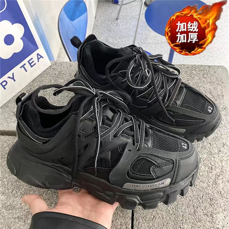 Female Male Dad Shoes Adult Platform Trainers Stylish Casual Chunky Sneakers For Women Men White Sport Thick Sole Footwear