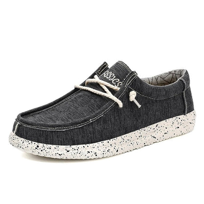 New Summer Men's Canvas Shoes Comfortable Soft Men's Shoes Breathable Men Vulcanized Shoes Slip Wear Men's Casual Flat Shoes