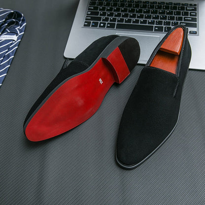 Loafers Red Bottom Shoes for Men Party Slip-On Breathable Brown Black Shoes for Men with Free Shipping Size 38-48 Dress Shoes