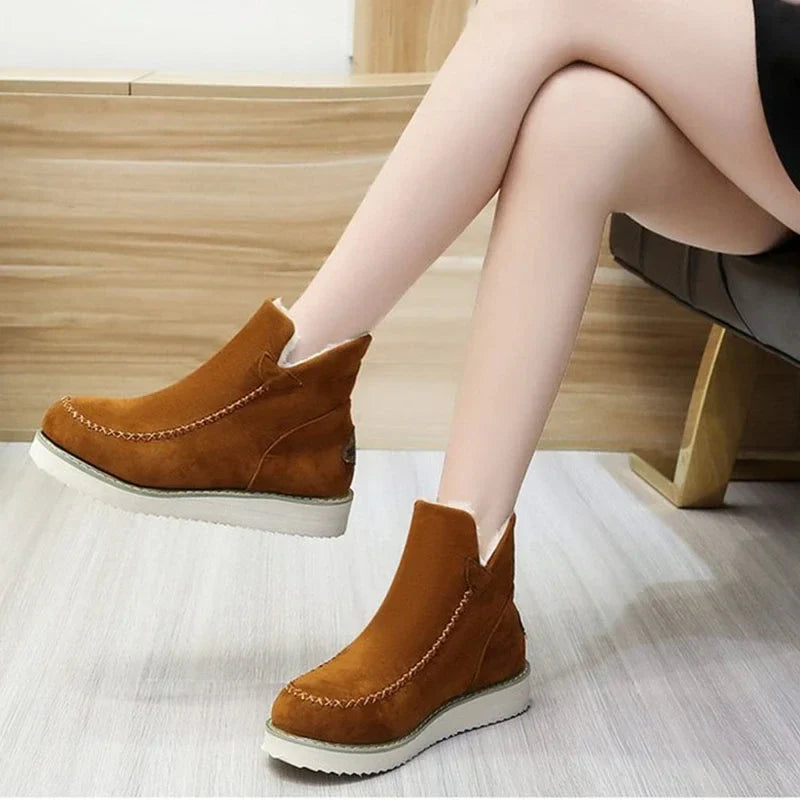 Women Snow Boots Winter Fashion Casual Warm Shoes for Women Slip On Lady Comfort Female Ankle Boot Footwear Botas De Mujer