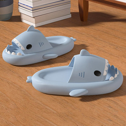 Shark Slippers Soft Beach Cloud Platform Women Indoor Bathroom Slides Summer Mules Outside EVA Men Shoes