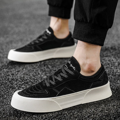 Trendy Streetwear Low-cut Casual Men's Shoes Retro Harajuku Canvas Sneakers Men Vulcanized Platform Shoes