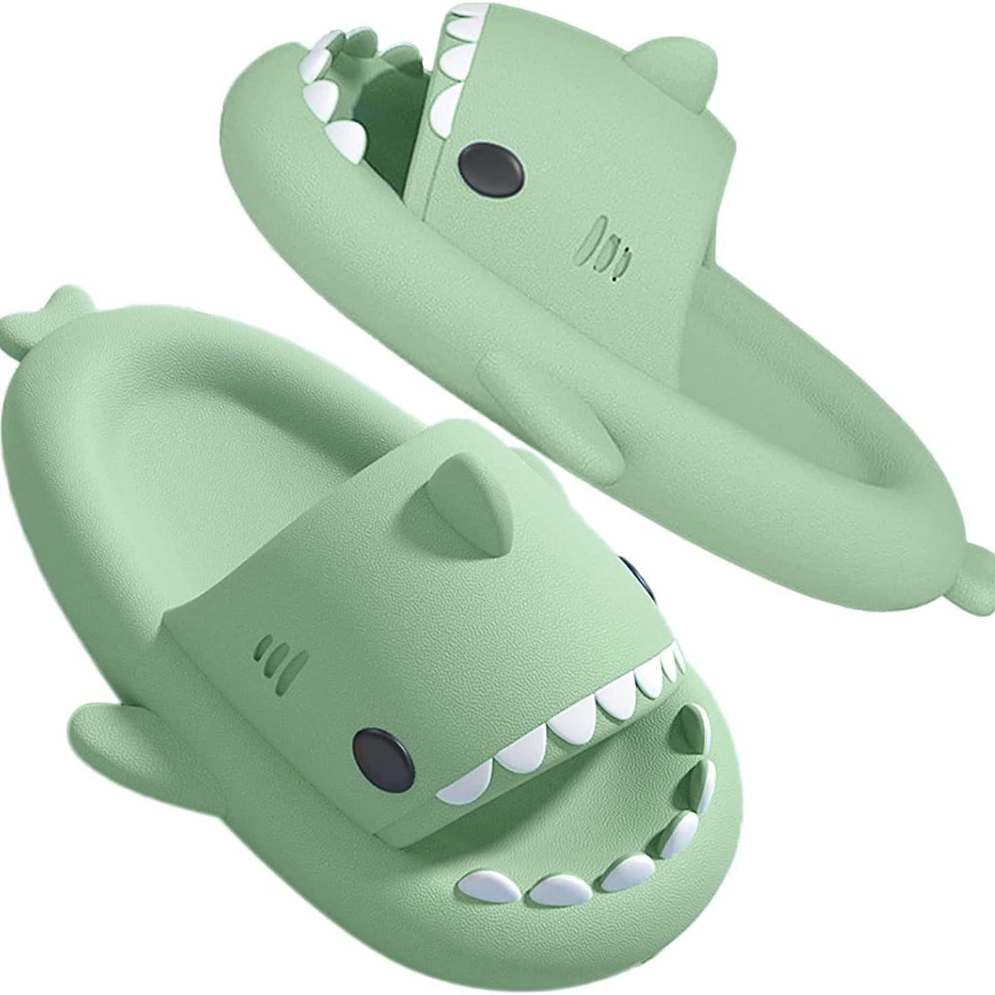 「binfenxie」Luxuriously Soft Shark Slippers - Perfect for Summer Poolside Lounging!