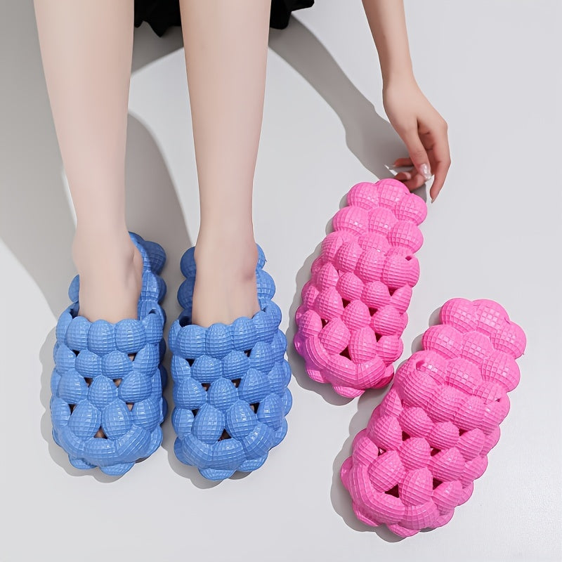 「binfenxie」Women's Soft & Comfy Bubble Slides Slippers - Perfect for Indoor & Outdoor Use!