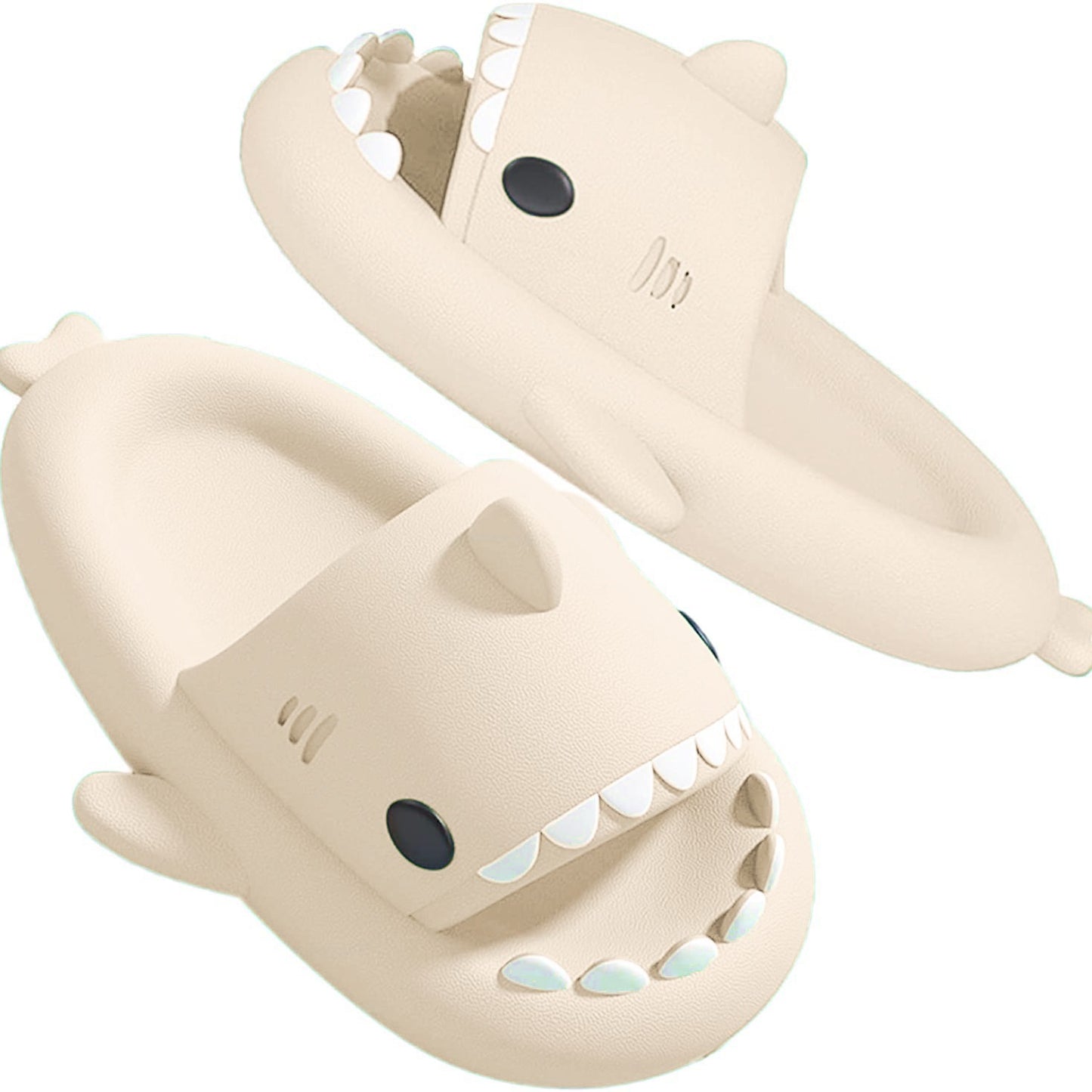 「binfenxie」Luxuriously Soft Shark Slippers - Perfect for Summer Poolside Lounging!