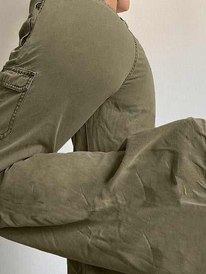 Straight Leg Pocket Cargo Pants