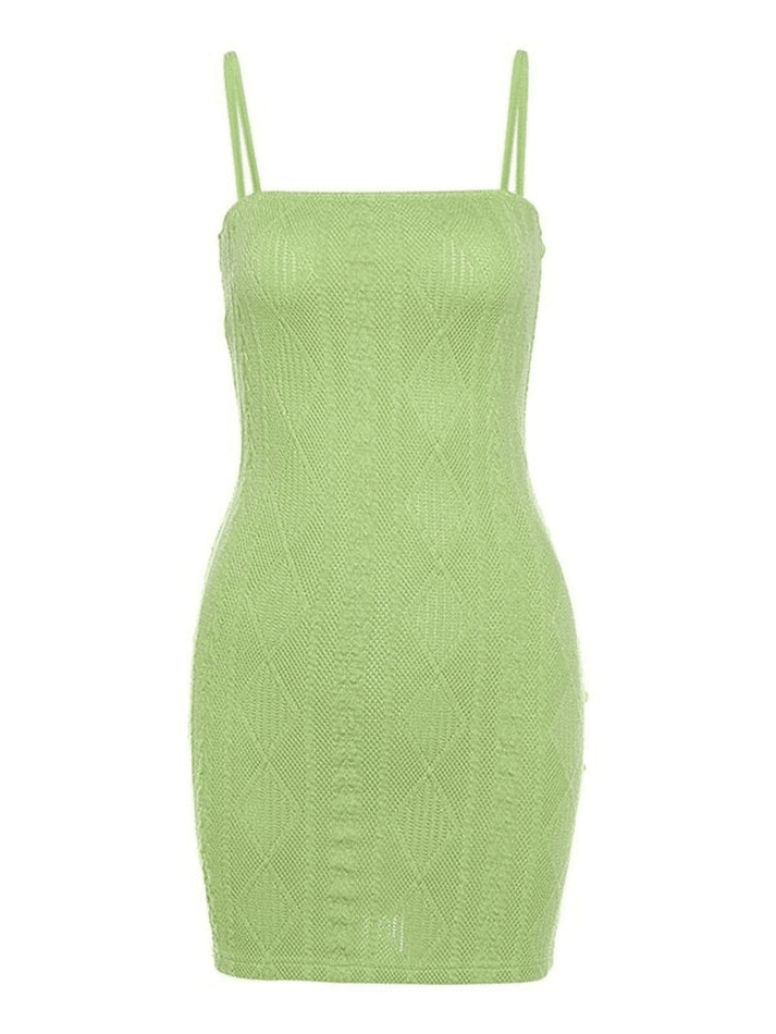 Jacquard Bodycon Slip Mini Dress