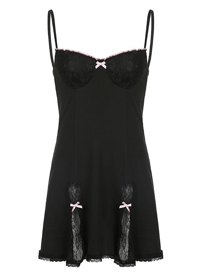 Lace Slip Mini Dress