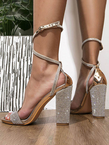 Rhinestones Ankle Sandals