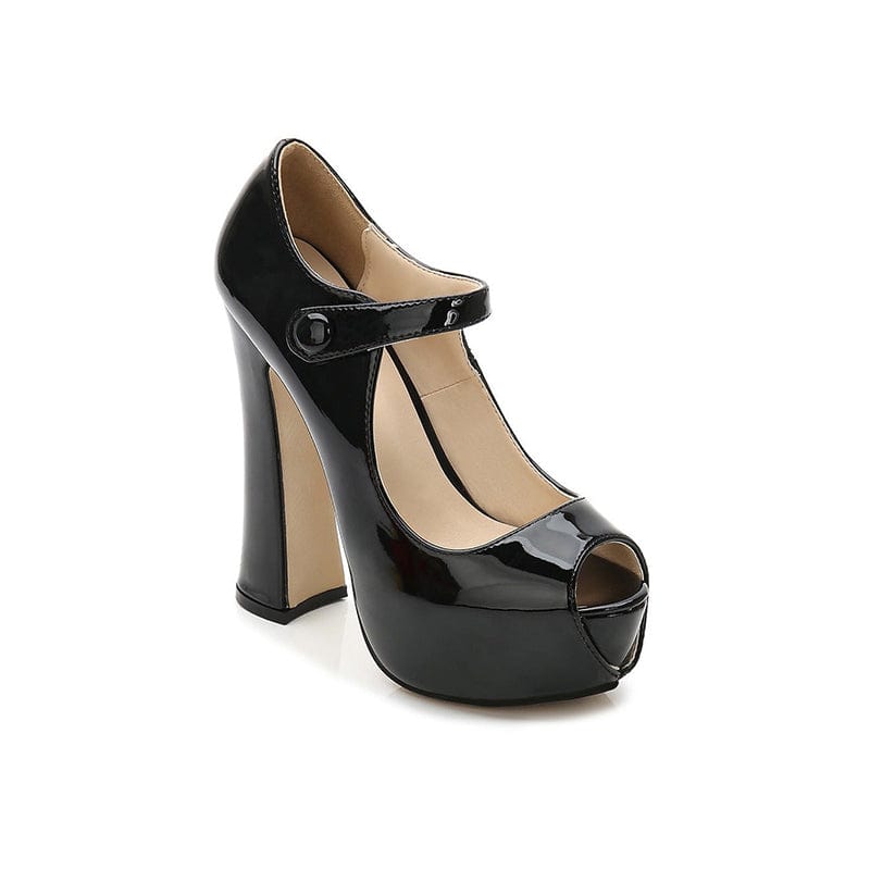 Women Platform Heel Pumps