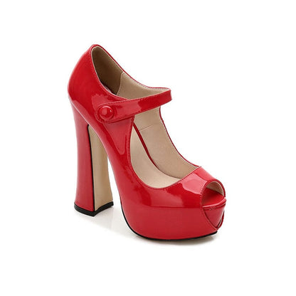 Women Platform Heel Pumps