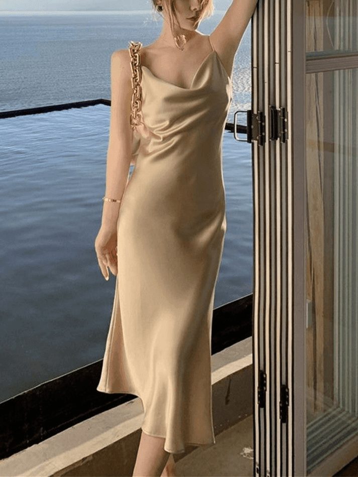 Satin Slip Maxi Dress