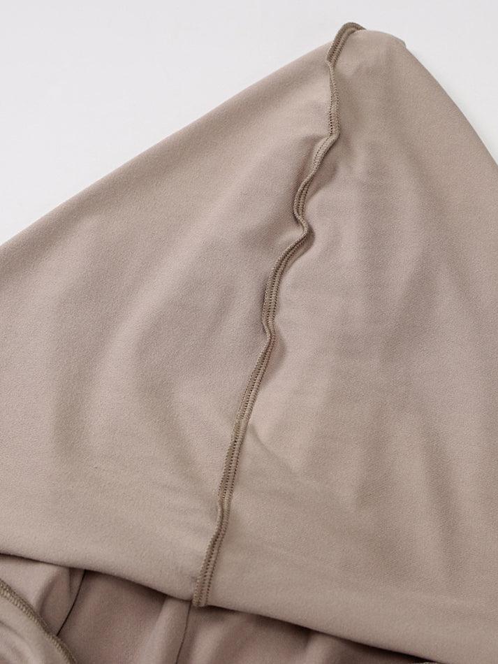 Seam Detail Hooded Maxi Dress