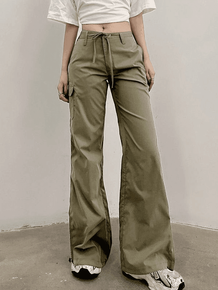 Straight Leg Pocket Cargo Pants