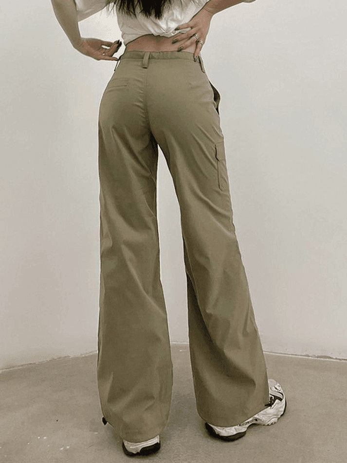 Straight Leg Pocket Cargo Pants