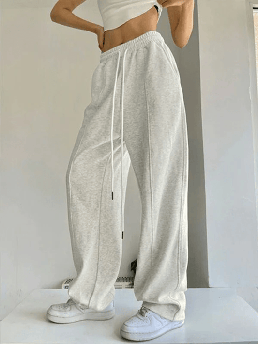 Street Solid Color Sweatpants