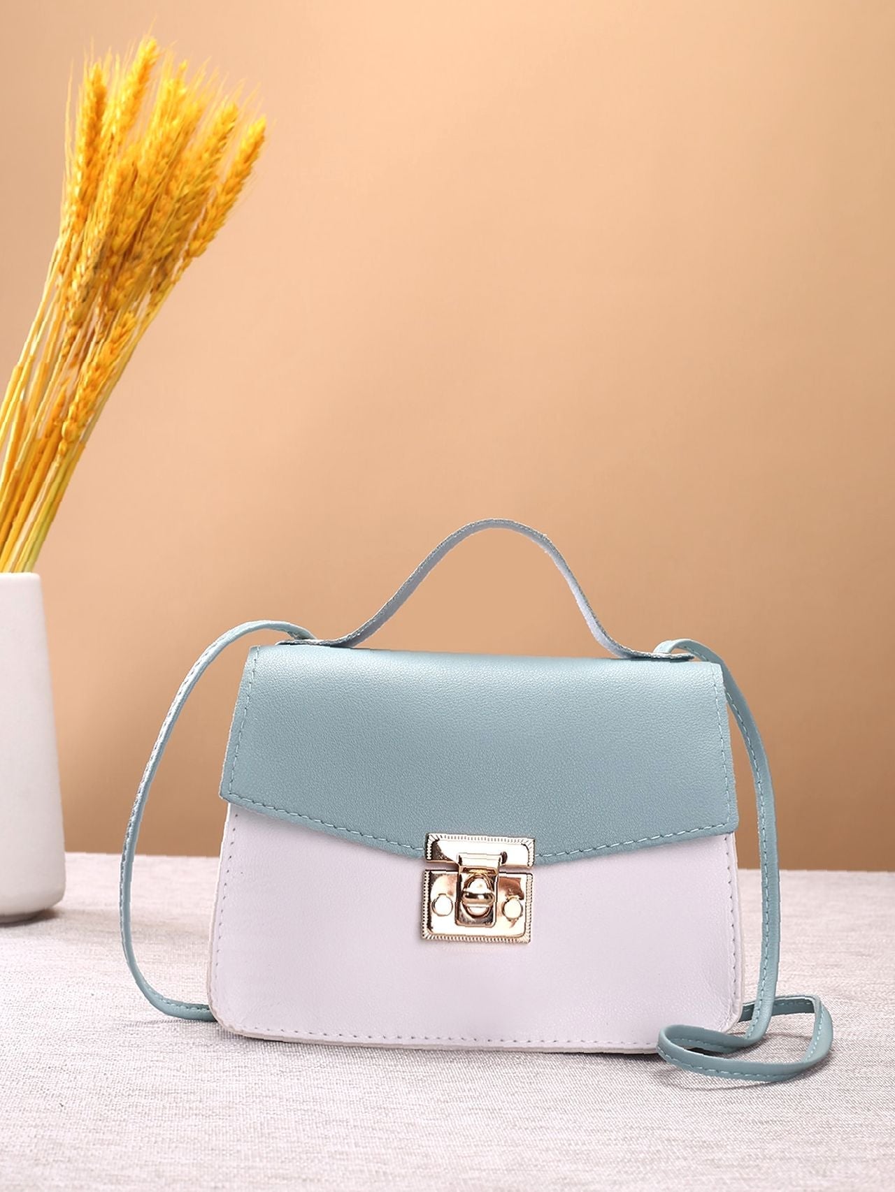 Two Tone Satchel Bag  - Women Satchels